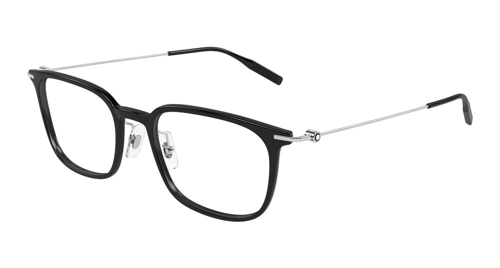 Montblanc MB0100O-009 Mens RECTANGULAR / SQUARED Optical Frame - Black