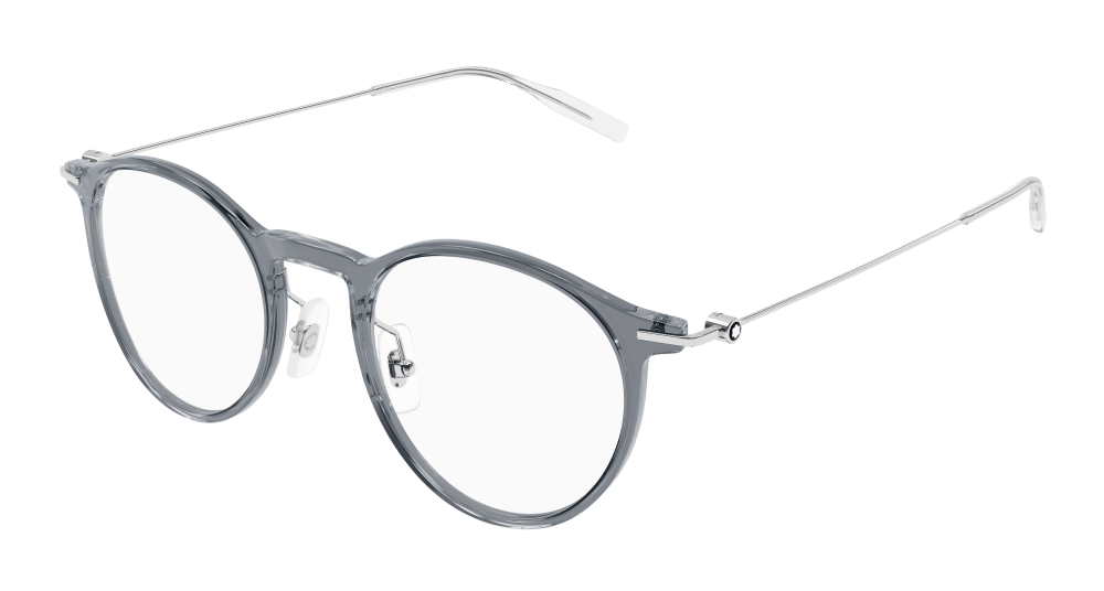 Montblanc MB0099O-001 Mens ROUND/OVAL/PANTHOS Optical Frame - Grey