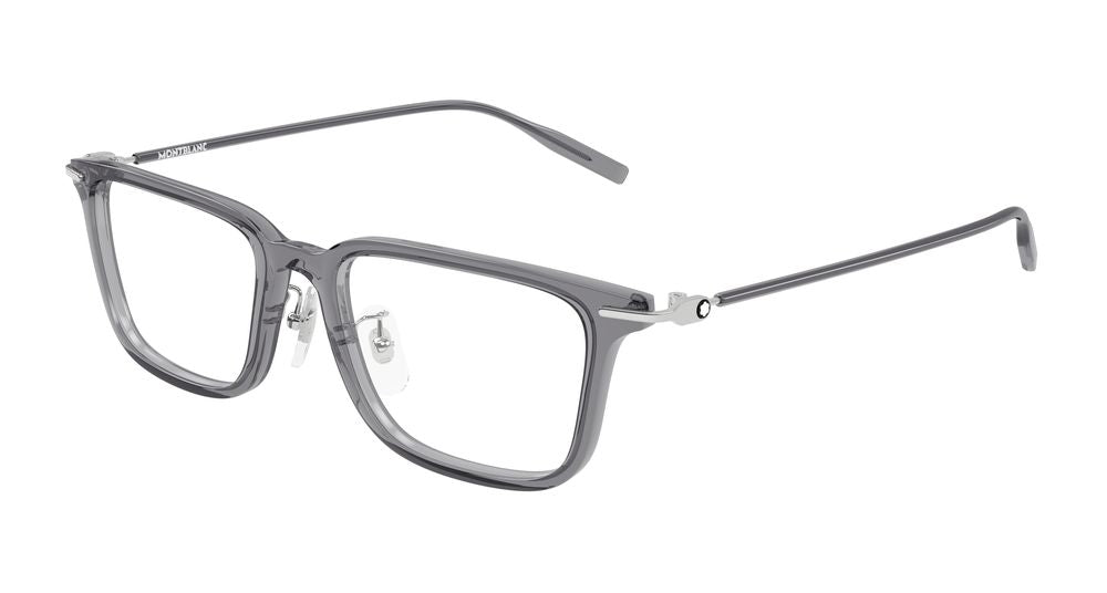 Montblanc MB0489OA-004 Mens RECTANGULAR / SQUARED Optical Frame - Grey