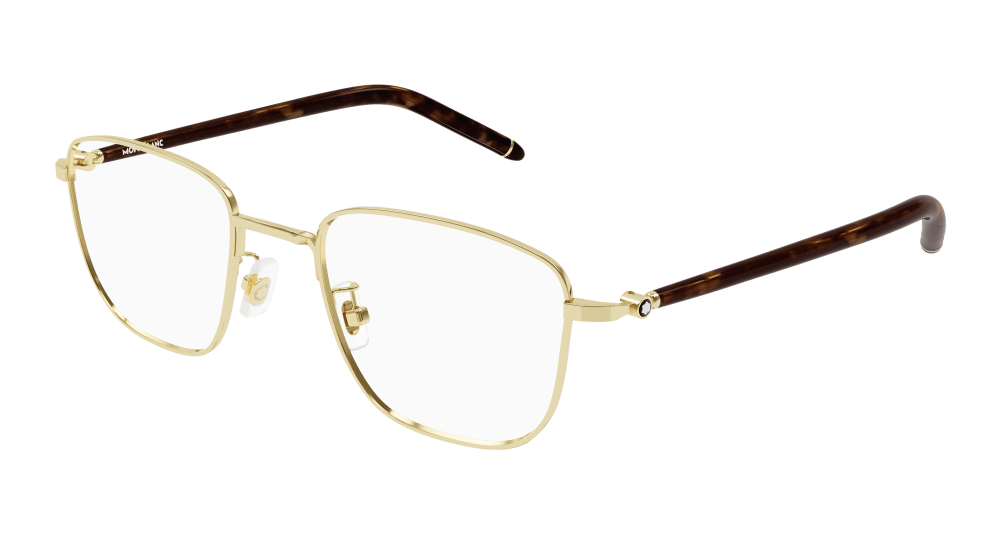Multi-brand MB0272O-008 Mens RECTANGULAR / SQUARED Optical Frame - Gold