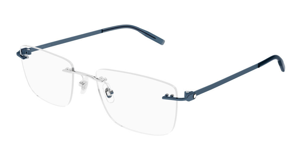 Multi-brand MB0281O-002 Mens RECTANGULAR / SQUARED Optical Frame - Silver