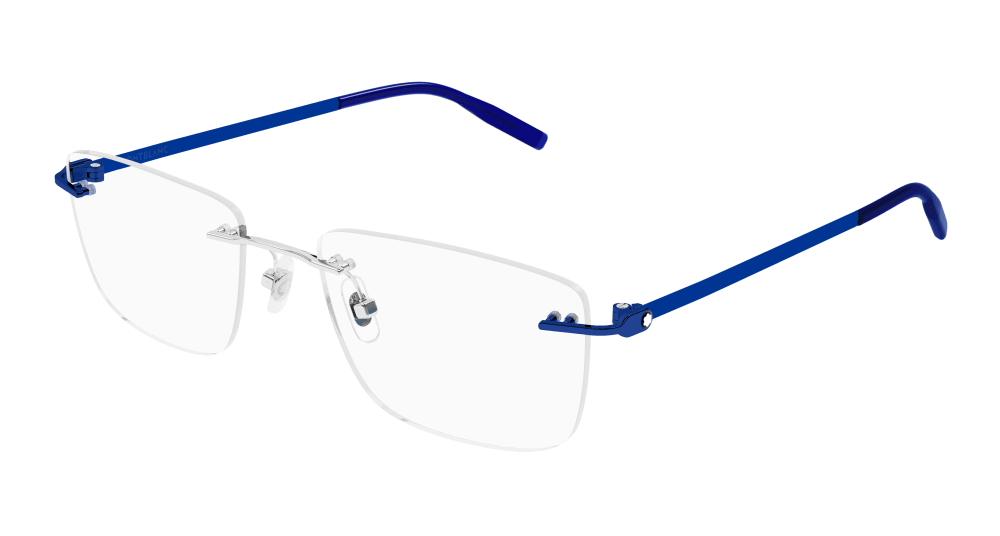 Multi-brand MB0281O-003 Mens RECTANGULAR / SQUARED Optical Frame - Silver