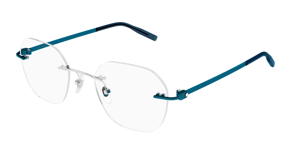 Multi-brand MB0282O-005 Mens GEOMETRICAL/DIRECTIONAL Optical Frame - Silver