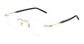 Montblanc MB0480O-001 Mens RECTANGULAR / SQUARED Optical Frame - Gold