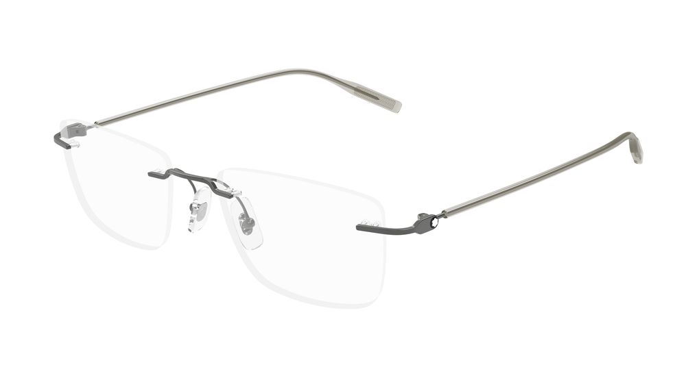 Montblanc MB0431O-001 Mens RECTANGULAR / SQUARED Optical Frame - Ruthenium