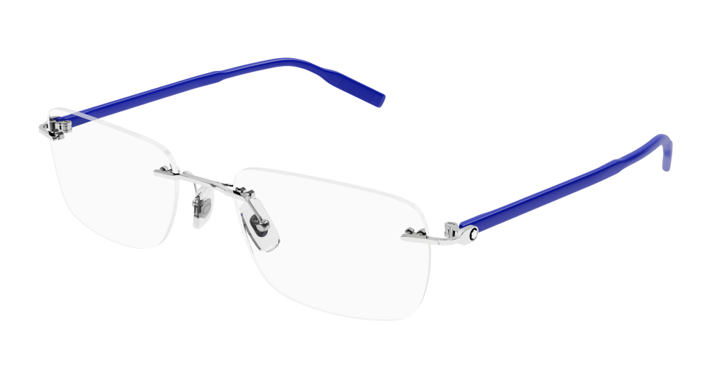 Multi-brand MB0221O-003 Mens RECTANGULAR / SQUARED Optical Frame - Silver