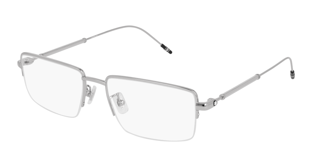 Multi-brand MB0113O-001 Mens RECTANGULAR / SQUARED Optical Frame - Silver