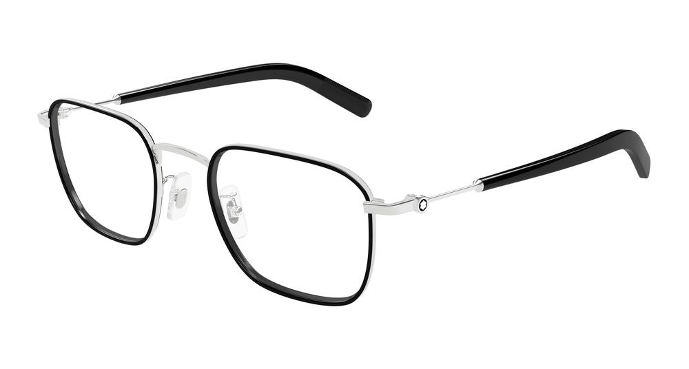 Montblanc MB0424O-001 Mens RECTANGULAR / SQUARED Optical Frame - Silver