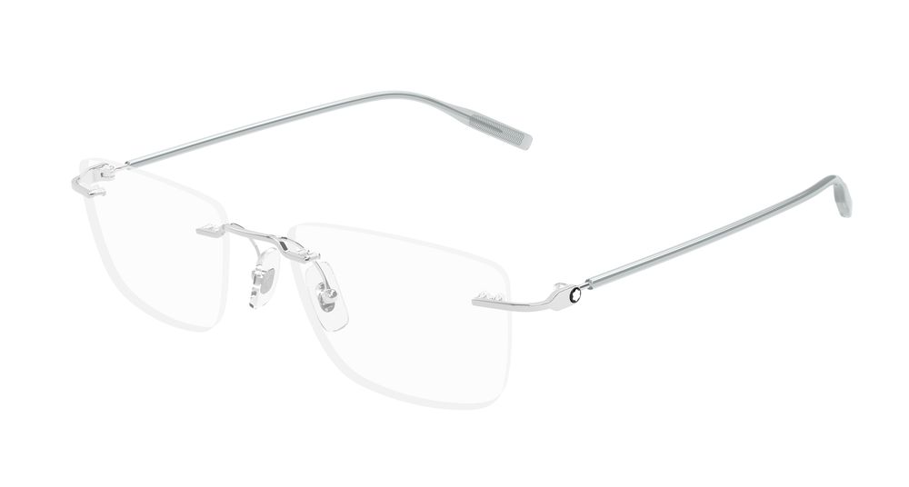 Montblanc MB0431O-004 Mens RECTANGULAR / SQUARED Optical Frame - Silver