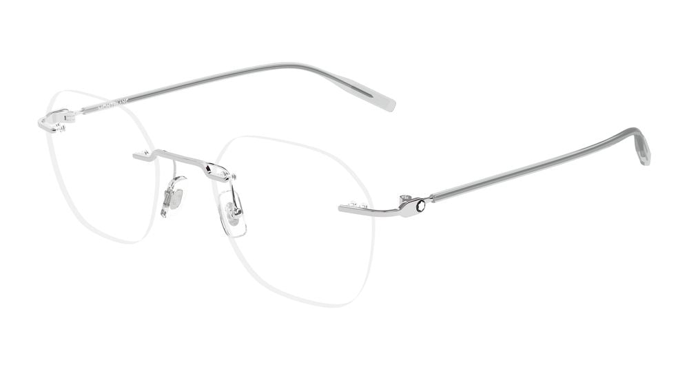 Montblanc MB0471O-004 Mens ROUND/OVAL/PANTHOS Optical Frame - Silver