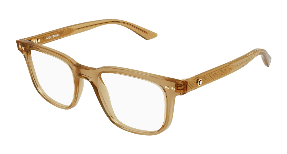 Multi-brand MB0256O-008 Mens RECTANGULAR / SQUARED Optical Frame - Beige