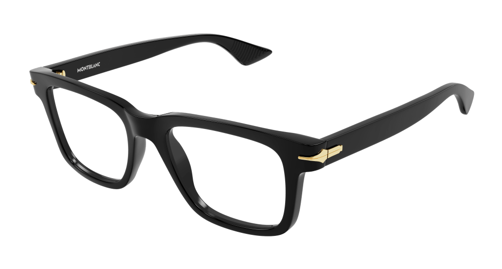 Montblanc MB0266O-001 Mens RECTANGULAR / SQUARED Optical Frame - Black