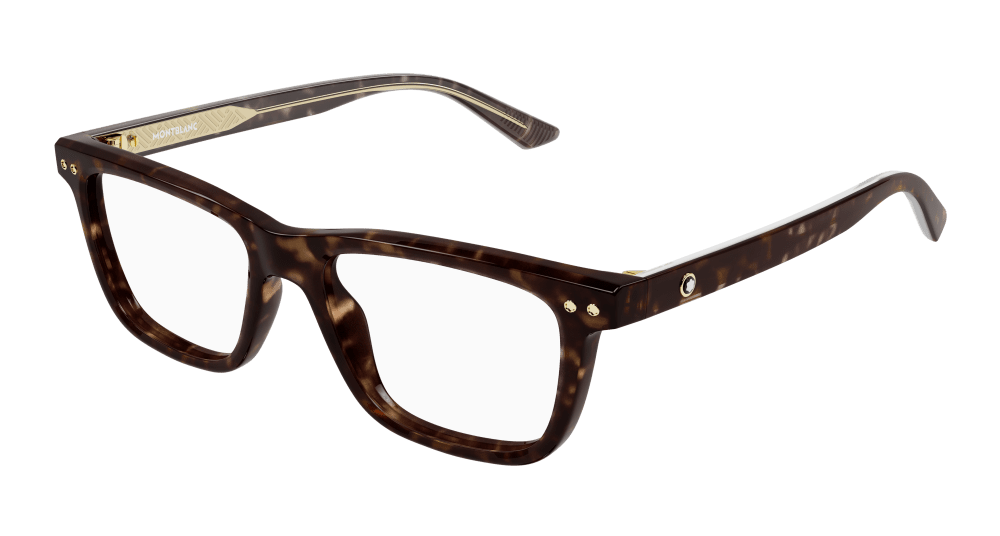 Montblanc MB0322O-006 Mens RECTANGULAR / SQUARED Optical Frame - Havana