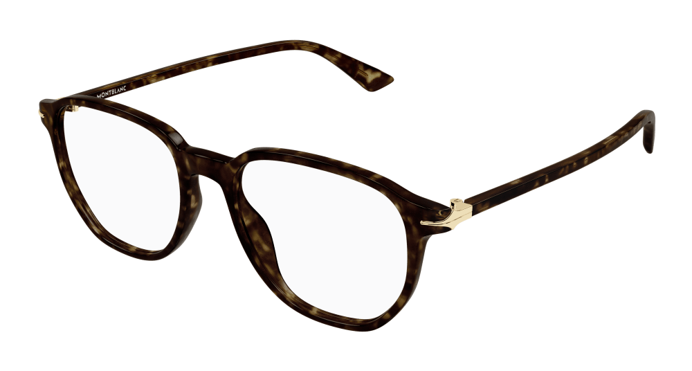 Montblanc MB0366O-002 Mens RECTANGULAR / SQUARED Optical Frame - Havana
