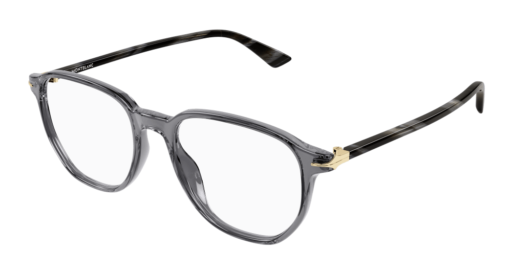 Montblanc MB0366O-004 Mens RECTANGULAR / SQUARED Optical Frame - Grey