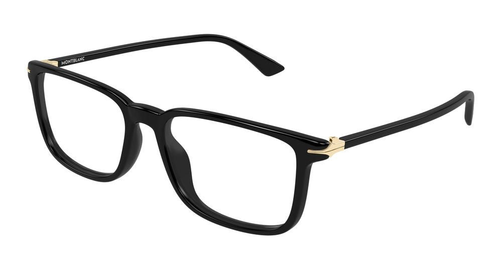 Montblanc MB0437O-006 Mens RECTANGULAR / SQUARED Optical Frame - Black