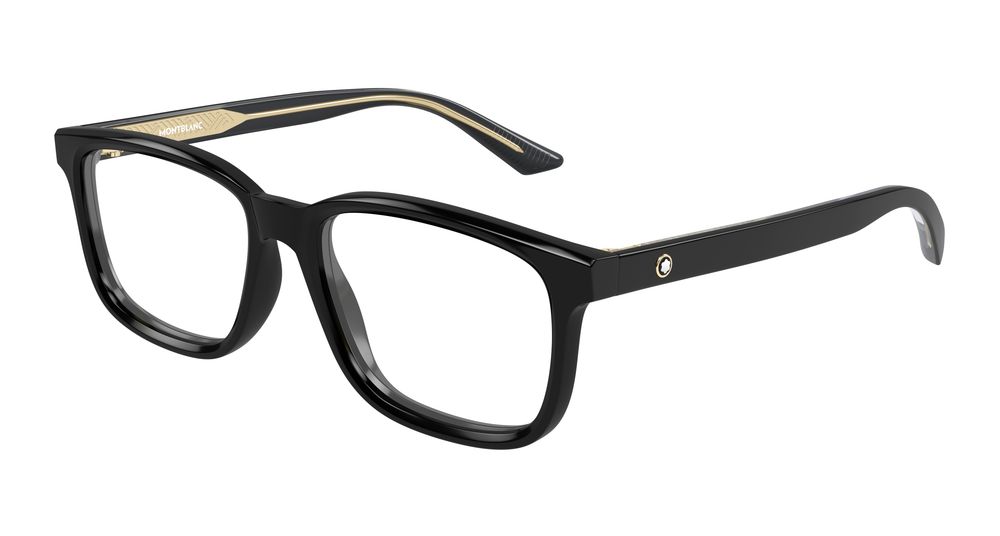 Montblanc MB0452O-001 Mens RECTANGULAR / SQUARED Optical Frame - Black