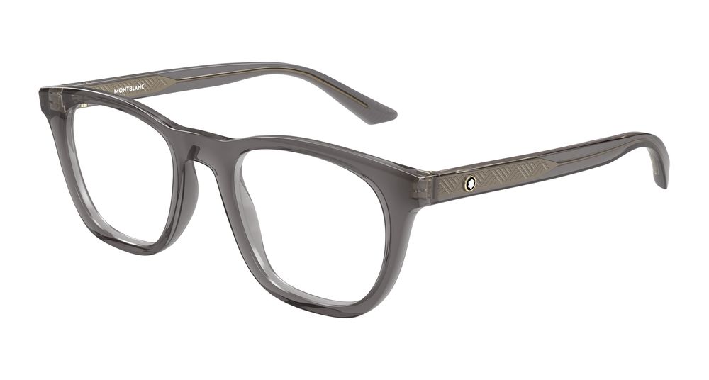 Montblanc MB0422O-009 Mens RECTANGULAR / SQUARED Optical Frame - Grey