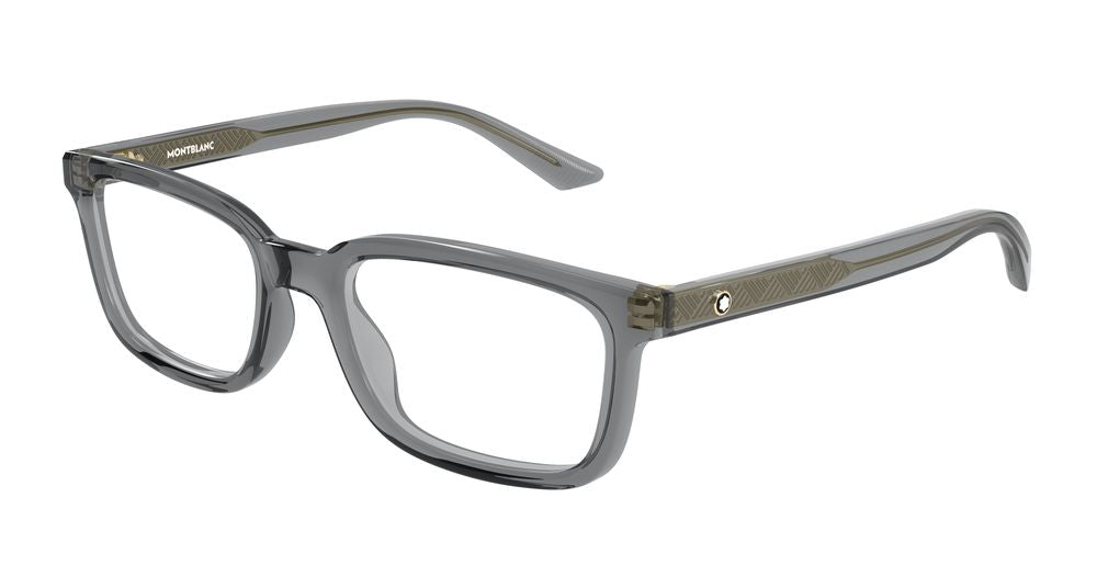 Montblanc MB0458OL-010 Mens RECTANGULAR / SQUARED Optical Frame - Grey