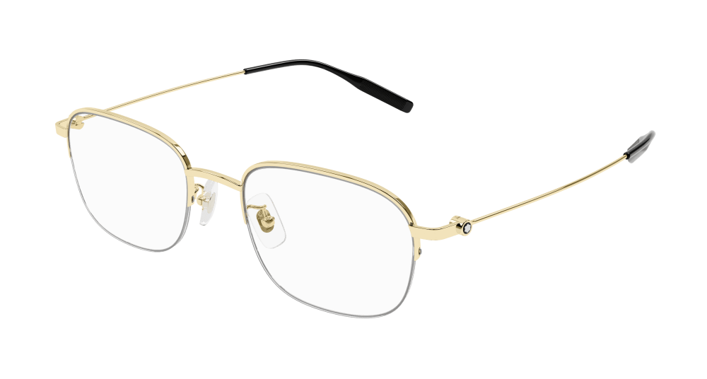 Montblanc MB0372OA-002 Mens ROUND/OVAL/PANTHOS Optical Frame - Gold