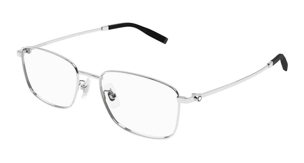 Montblanc MB0373OA-001 Mens RECTANGULAR / SQUARED Optical Frame - Silver