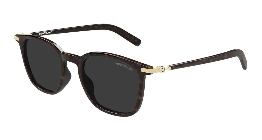Montblanc MB0460S-003 Mens RECTANGULAR / SQUARED Sunglasses - Havana
