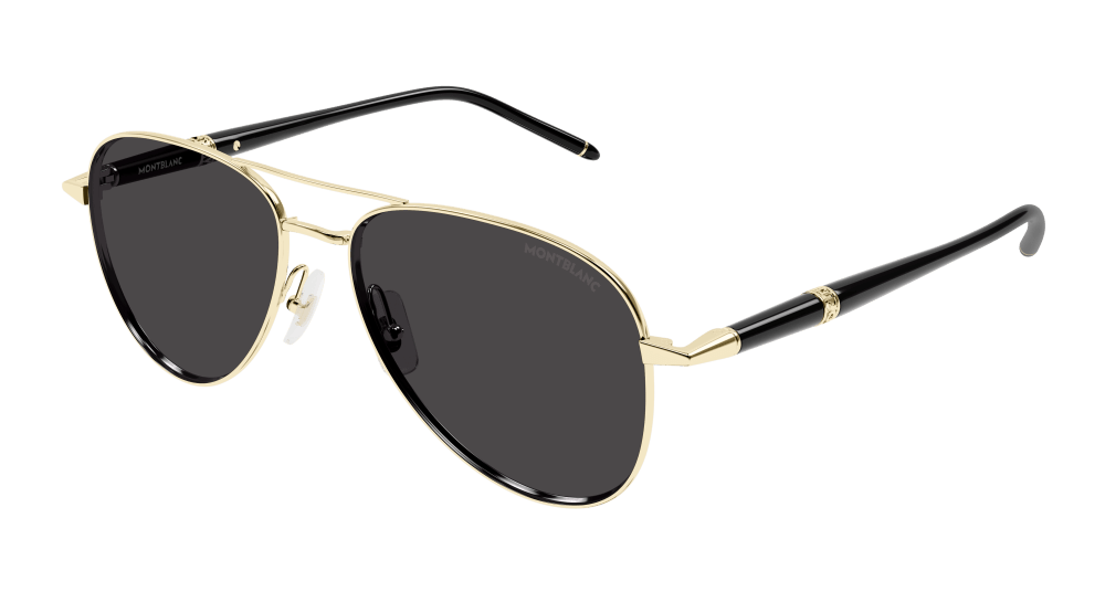 Montblanc MB0345S-001 Mens PILOT/NAVIGATOR Sunglasses - Gold