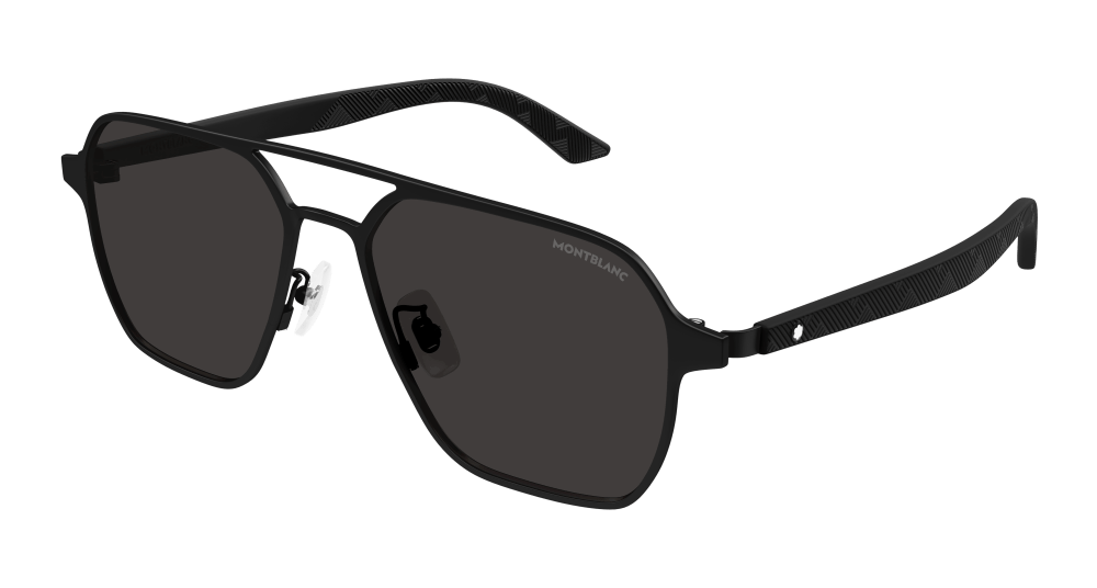Montblanc MB0360S-001 Mens PILOT/NAVIGATOR Sunglasses - Black