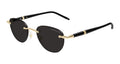 Montblanc MB0412S-005 Mens ROUND/OVAL/PANTHOS Sunglasses - Gold