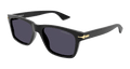 Montblanc MB0263S-001 Mens RECTANGULAR / SQUARED Sunglasses - Black