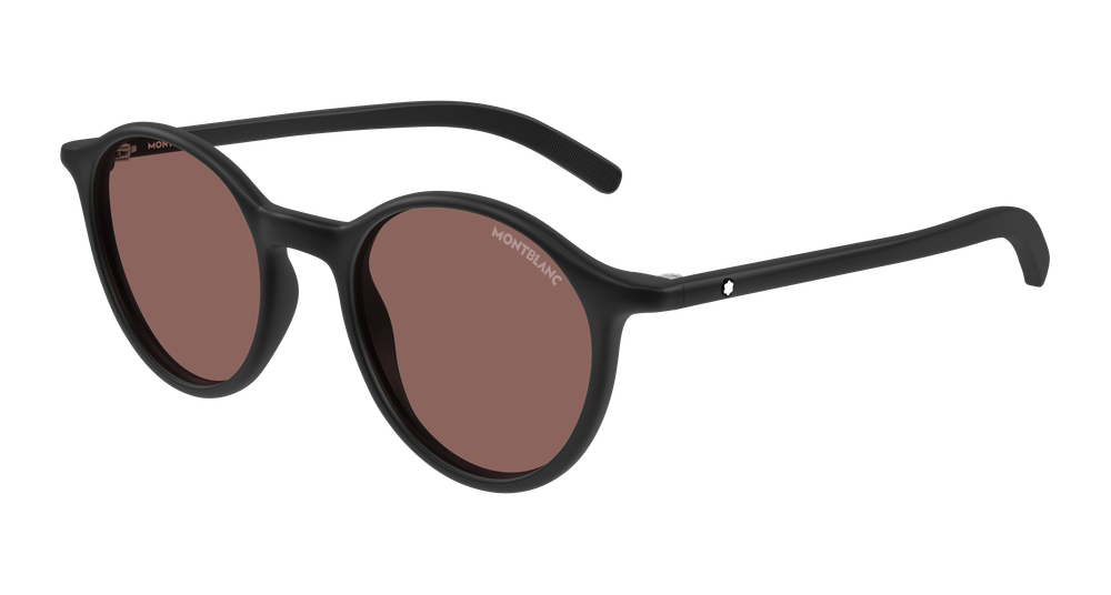 Montblanc MB0324S-006 Mens ROUND/OVAL/PANTHOS Sunglasses - Black