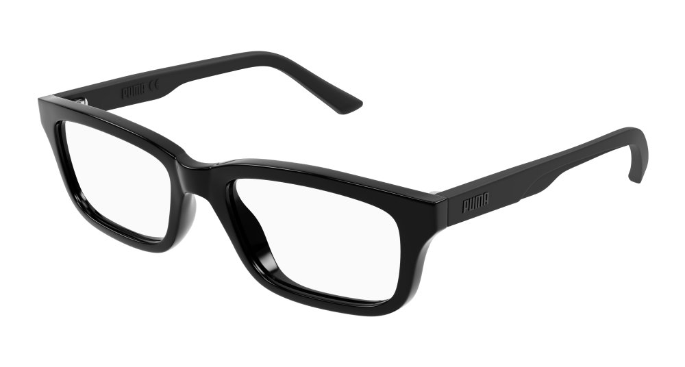 Puma PJ0068O-001 RECTANGULAR / SQUARED Optical Frame - Black