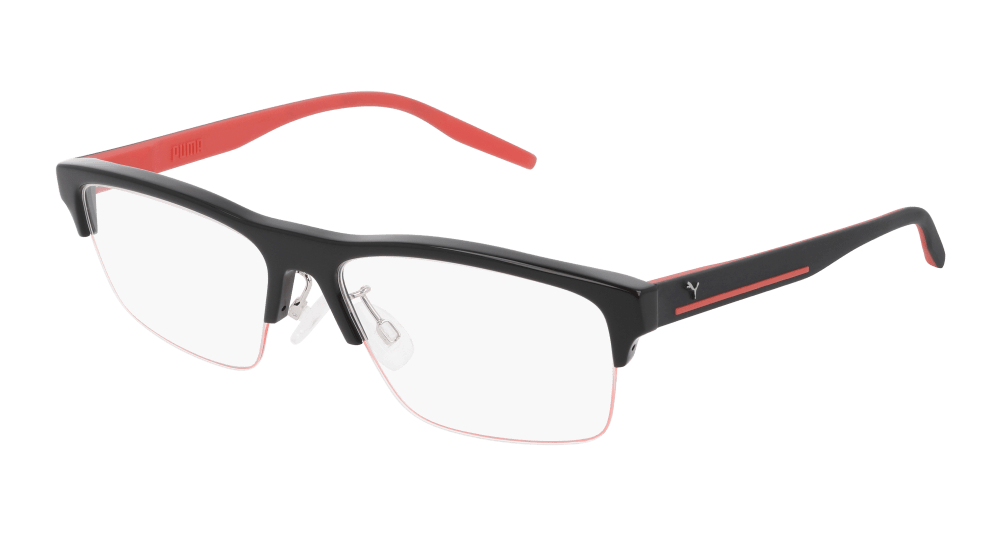 Multi-brand PU0274O-001 Mens RECTANGULAR / SQUARED Optical Frame - Black