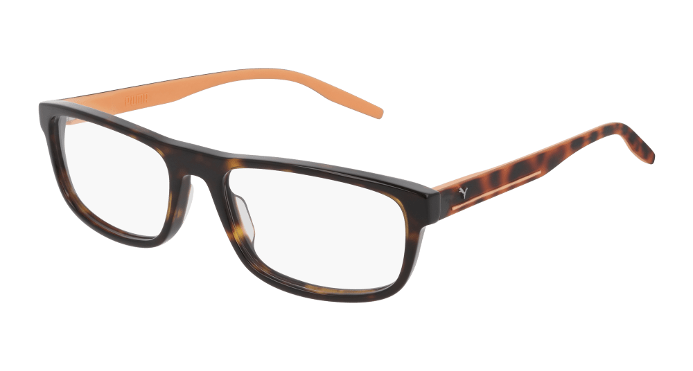 Multi-brand PU0275O-002 Mens RECTANGULAR / SQUARED Optical Frame - Havana