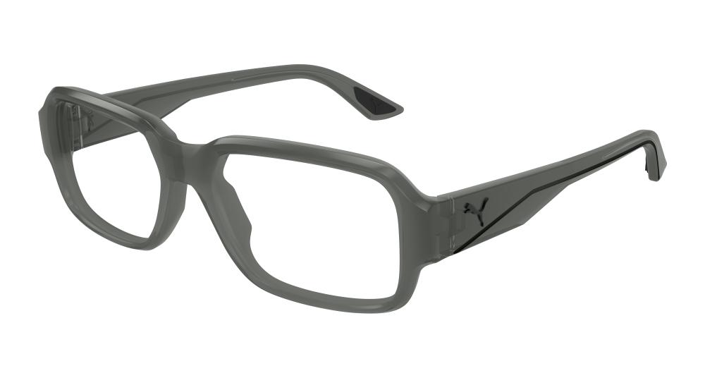 Puma PU0439O-004 Mens RECTANGULAR / SQUARED Optical Frame - Grey