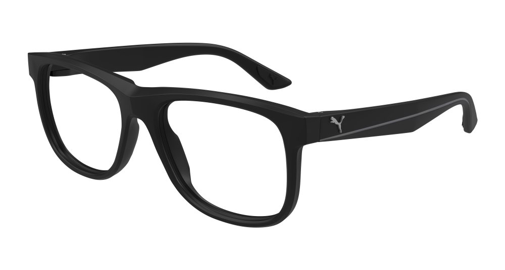 Puma PU0443O-002 Mens RECTANGULAR / SQUARED Optical Frame - Black