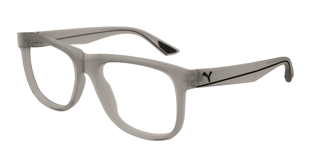 Puma PU0443O-004 Mens RECTANGULAR / SQUARED Optical Frame - Grey