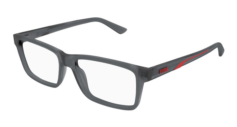 Puma PU0471O-008 Mens RECTANGULAR / SQUARED Optical Frame - Grey