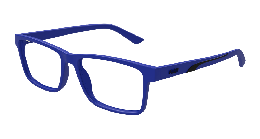 Puma PU0473O-003 Mens RECTANGULAR / SQUARED Optical Frame - Blue