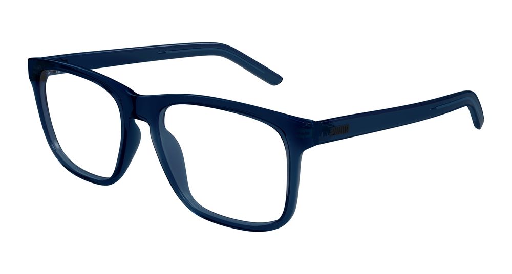 Puma PU0517O-003 Mens RECTANGULAR / SQUARED Optical Frame - Blue