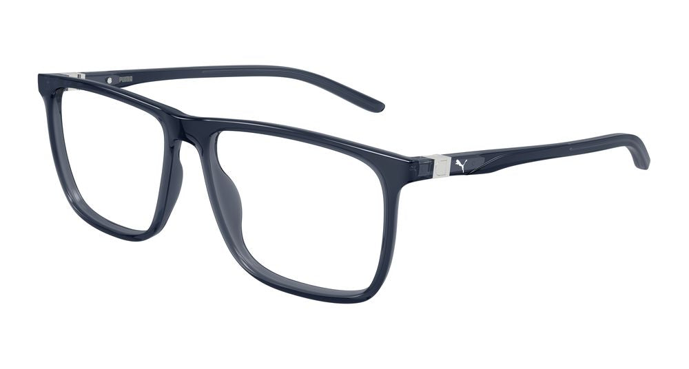 Puma PU0537O-008 Mens RECTANGULAR / SQUARED Optical Frame - Blue