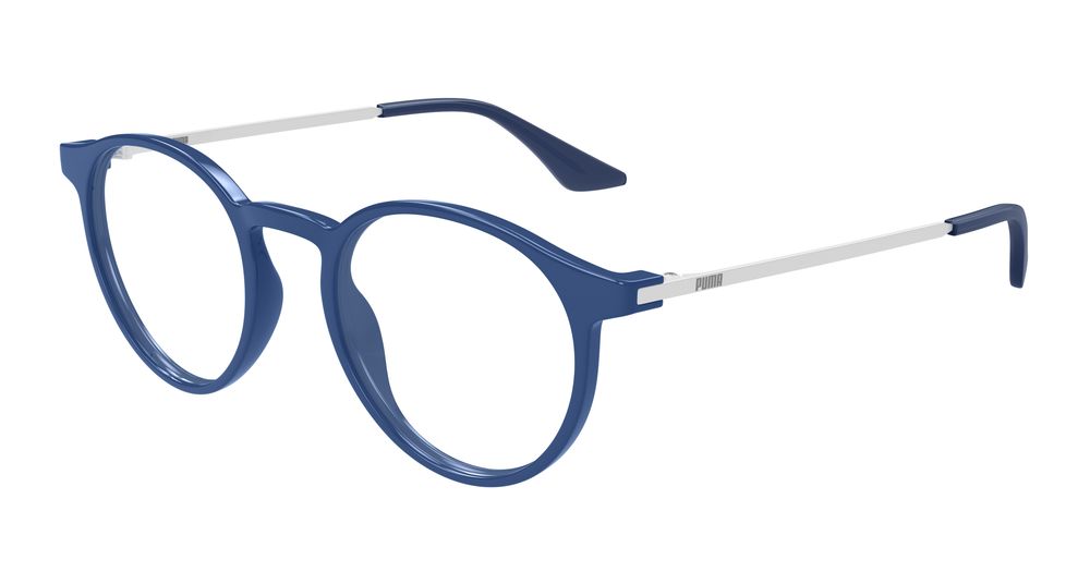 Puma PU0524O-004 Mens ROUND/OVAL/PANTHOS Optical Frame - Blue