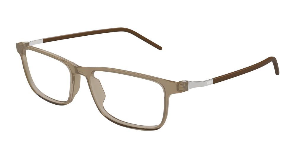 Puma PU0513O-004 Mens RECTANGULAR / SQUARED Optical Frame - Brown