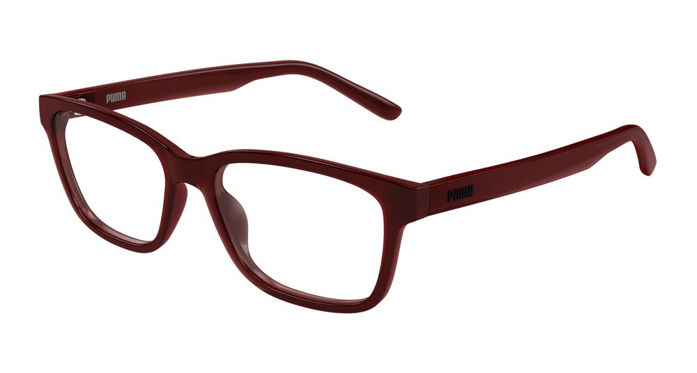 Puma PU0529O-003 Mens RECTANGULAR / SQUARED Optical Frame - Burgundy
