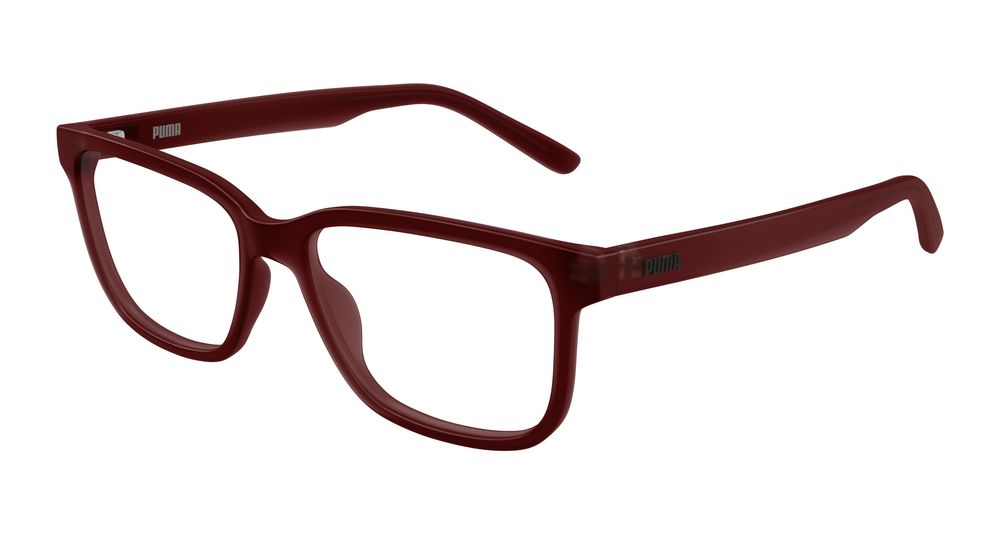 Puma PU0530O-003 Mens RECTANGULAR / SQUARED Optical Frame - Burgundy