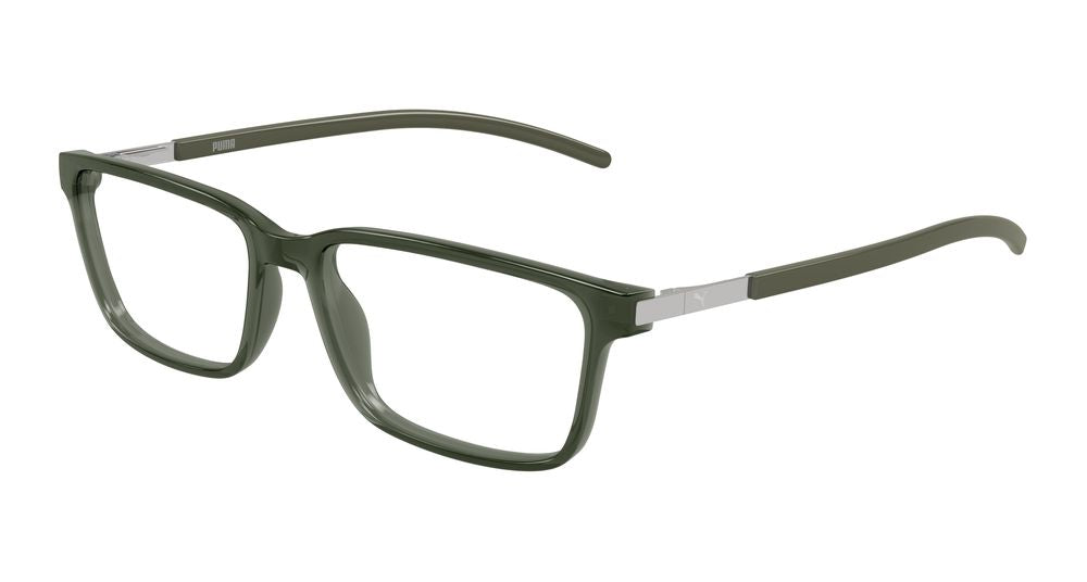 Puma PU0539O-005 Mens RECTANGULAR / SQUARED Optical Frame - Green
