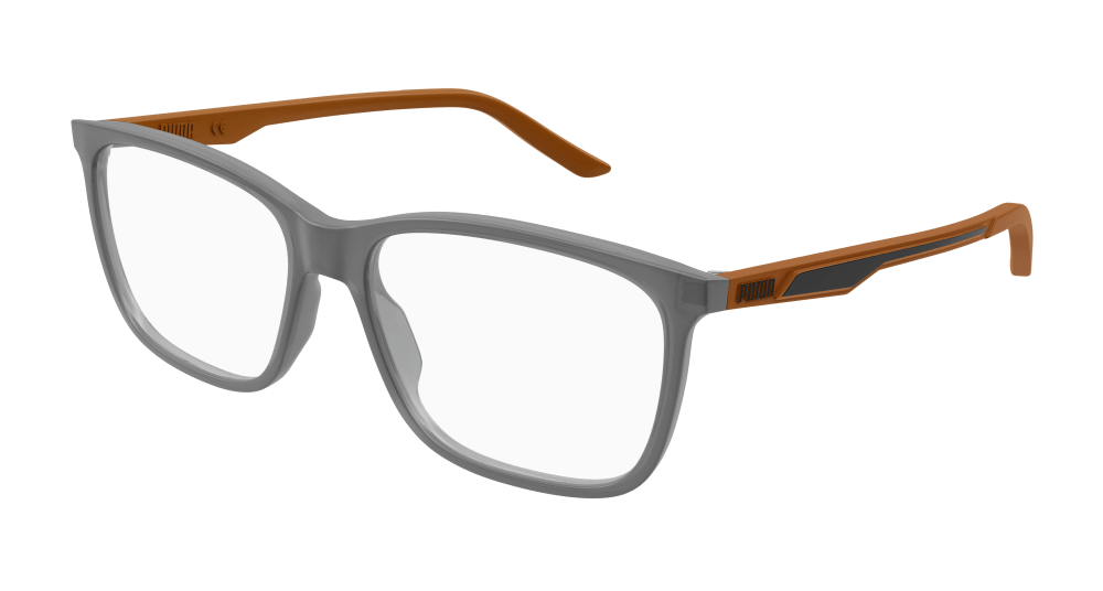 Puma PU0387O-004 Mens RECTANGULAR / SQUARED Optical Frame - Grey