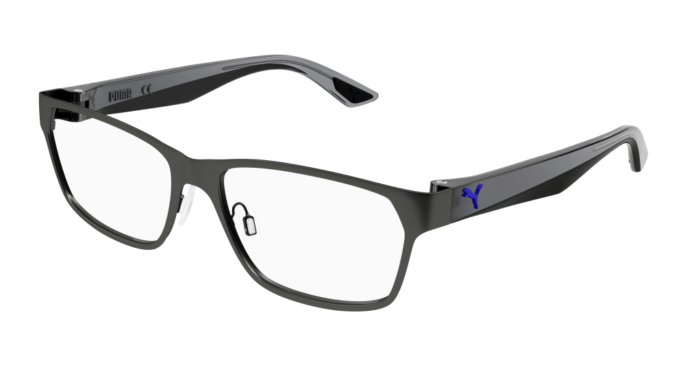 Multi-brand PU0407O-002 Mens RECTANGULAR / SQUARED Optical Frame - Ruthenium