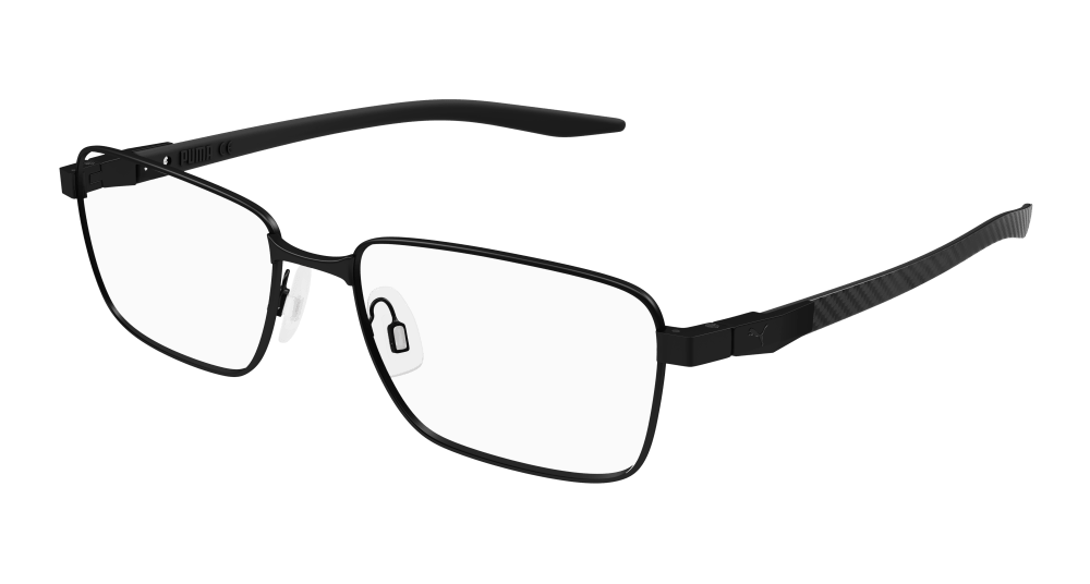 Puma PU0421O-001 Mens RECTANGULAR / SQUARED Optical Frame - Black