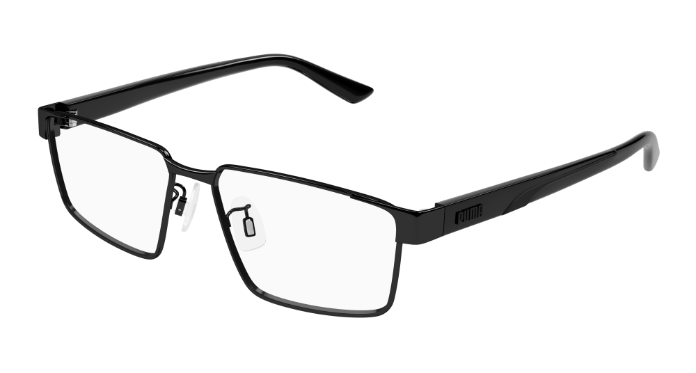 Puma PU0474OA-001 Mens RECTANGULAR / SQUARED Optical Frame - Black